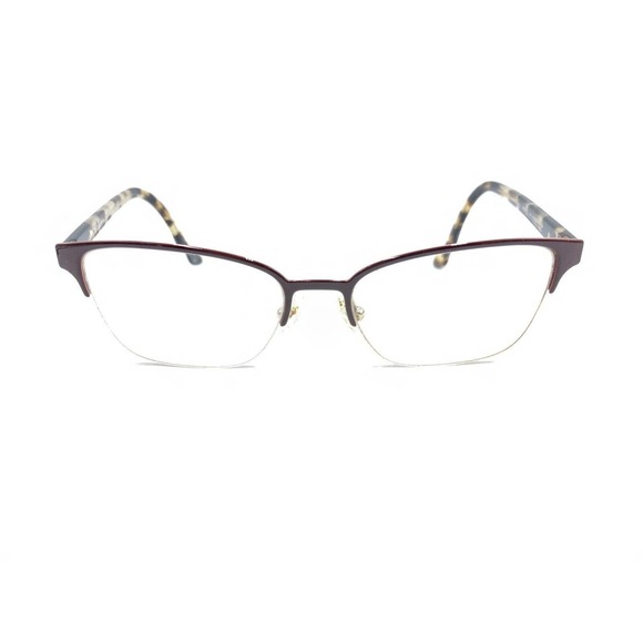 Prada VPR 61X 552-1O1 Brown Half Rim Eyeglasses Frames 54-17 145 Italy Designer - Picture 6 of 12